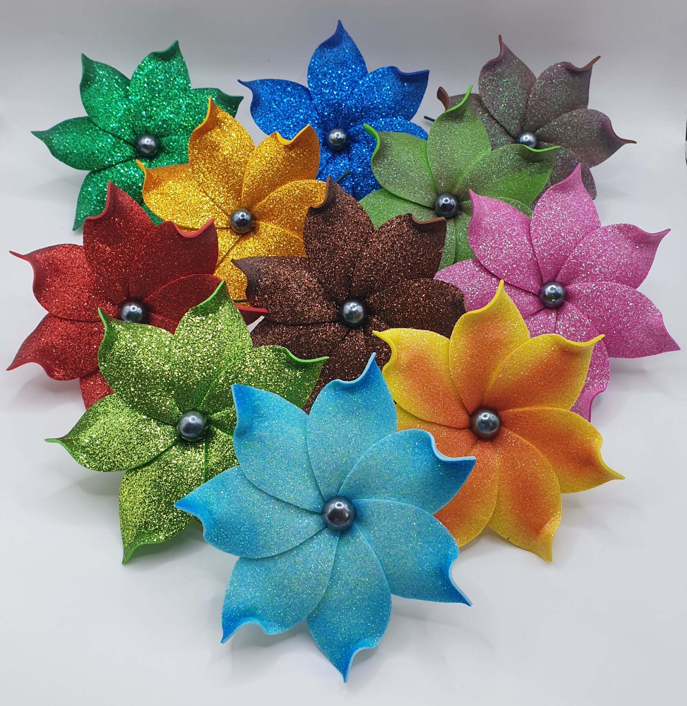 Fleurs pailletées